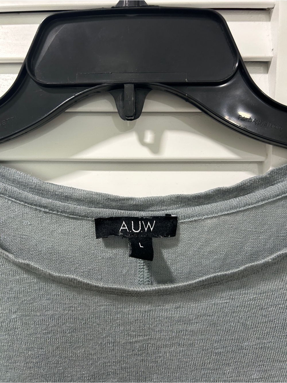 AUW Short Sleeve Crew Neck Tee in Gray - Picture 2 of 6